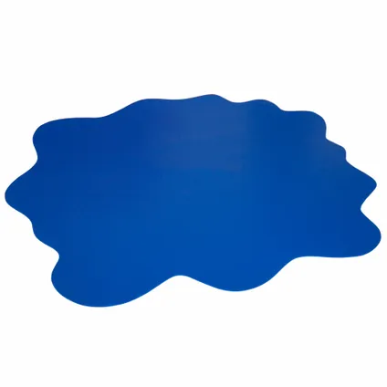 Vloerbeschermer - Splash - Harde vloer - 105x105 cm - Blauw 2