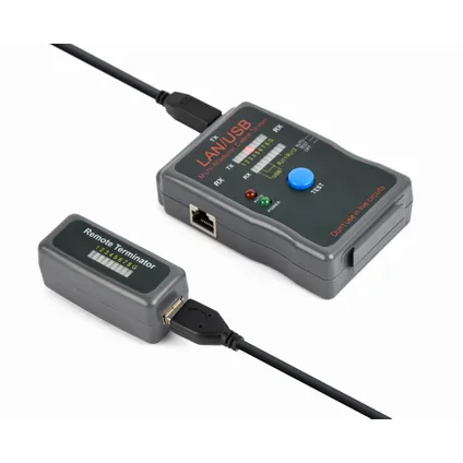 CableXpert Testeur de câble pour RJ11, RJ45 et USB 3