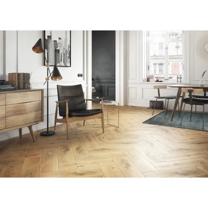 Wand- en vloertegel Scandinavian Wood - Keramiek - Houtlook - Beige - 30x60cm - Pakketinhoud 1,62m² 4