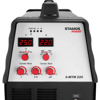 Stamos Power ² Poste combiné - TIG 220A - MIG 220A - E-Hand S-MTM 220 2
