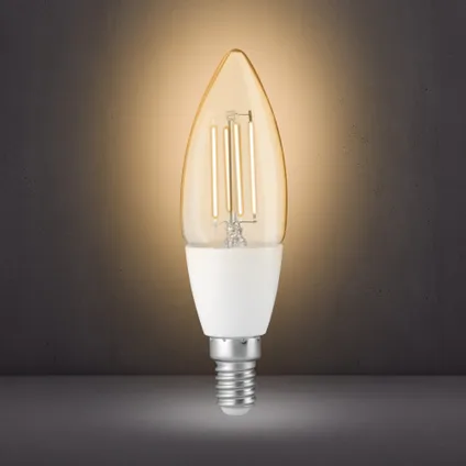 Alecto SMARTLIGHT130 - Lampe LED à filament intelligent avec Wi-Fi 4