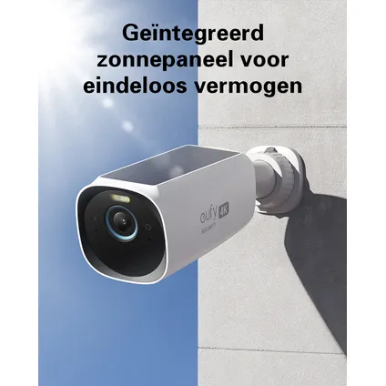 Caméra de surveillance extérieure complémentaire EufyCam 3 sans fil 4K + panneau solaire 4
