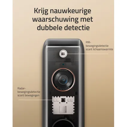 Sonnette video complémentaire Eufy Security double caméra - batterie 6