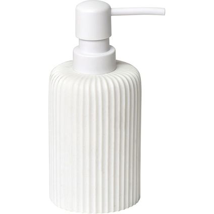 Distributeur de savon polyrésine Stripe blanc _ 2021535