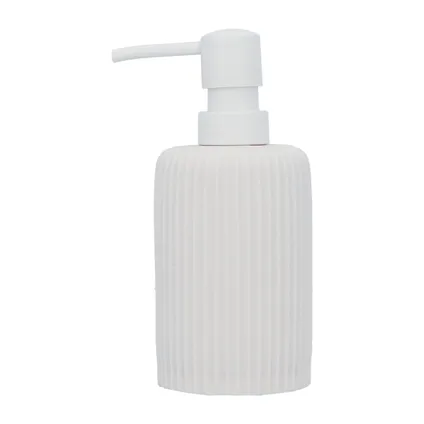 Distributeur de savon polyrésine Stripe blanc _ 2021535 6