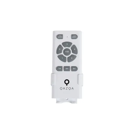 QAZQA Plafondventilator wit incl. LED en afstandsbediening - Kolm 9