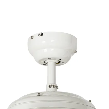 QAZQA Plafondventilator wit met trekschakelaar - Mistral Johanna 8