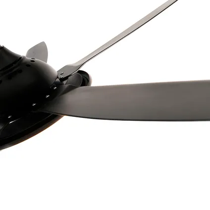 QAZQA Moderne plafondventilator zwart met afstandsbediening incl. LED - Vifte 3