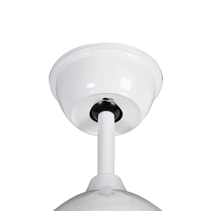 QAZQA Ventilateur de plafond blanc avec télécommande - Rotar 10