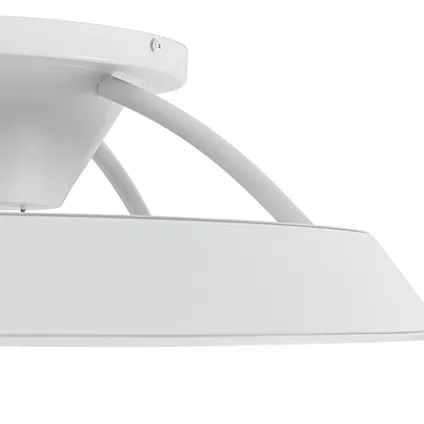 QAZQA Smart plafondventilator wit incl. LED met afstandsbediening - Deniz 5