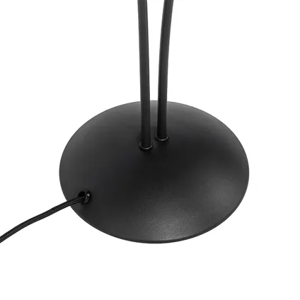 QAZQA Moderne tafellamp zwart met goud 2-lichts - Athens Wire 8
