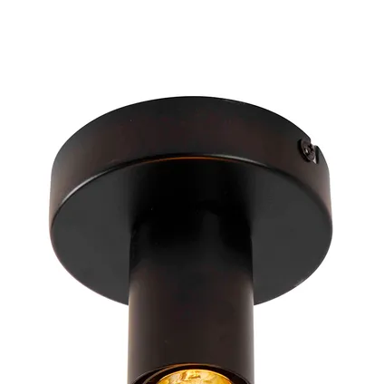 QAZQA Moderne plafondlamp zwart - Facile 5