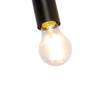 QAZQA Moderne plafondlamp zwart - Facile 9