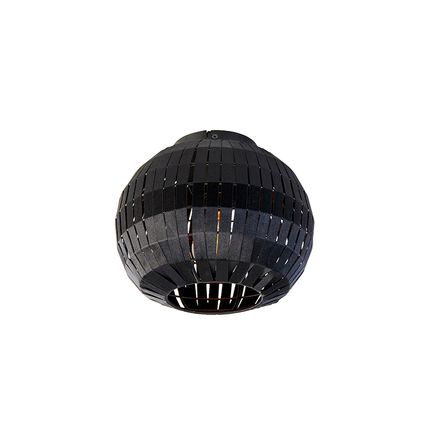 QAZQA Moderne plafondlamp zwart 26 cm - Zoë