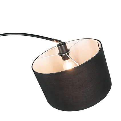 QAZQA Lampe à arc moderne noire - Vinossa 6