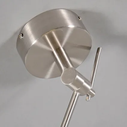 QAZQA Lampe à suspension moderne en acier avec abat-jour minéral 35 cm - Blitz I 3