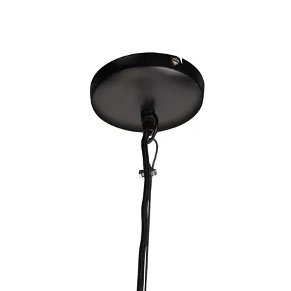 QAZQA Lampe à suspension design noir avec or 60 cm - Radiance 10