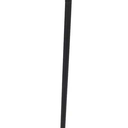 QAZQA Lampadaire design noir avec LED avec variateur tactile - Palka 6