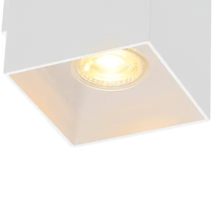 QAZQA Design wandlamp wit vierkant - Sab 5