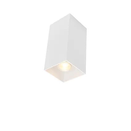 QAZQA Design wandlamp wit vierkant - Sab 7