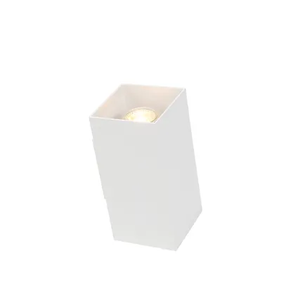 QAZQA Design wandlamp wit vierkant - Sab 8