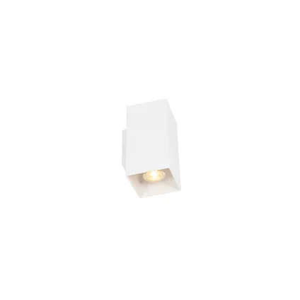 QAZQA Design wandlamp wit vierkant - Sab 9
