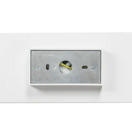 QAZQA Design wandlamp wit vierkant - Sab 10