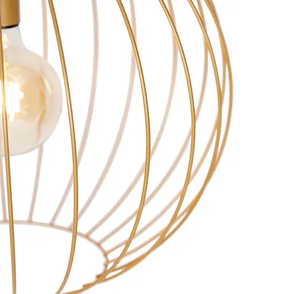 QAZQA Design hanglamp goud 50 cm - Wire Dos 5