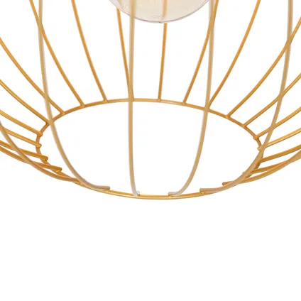 QAZQA Design hanglamp goud 50 cm - Wire Dos 6
