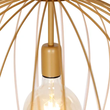 QAZQA Design hanglamp goud 50 cm - Wire Dos 7