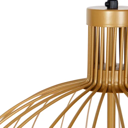 QAZQA Design hanglamp goud 50 cm - Wire Dos 8
