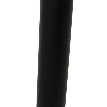 QAZQA Lampe d'extérieur sur pied noire avec sphère transparente 100 cm IP44 - Sfera 3