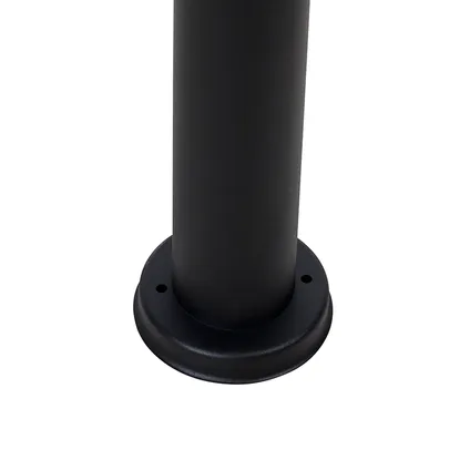 QAZQA Lampe d'extérieur sur pied noire avec sphère transparente 100 cm IP44 - Sfera 6