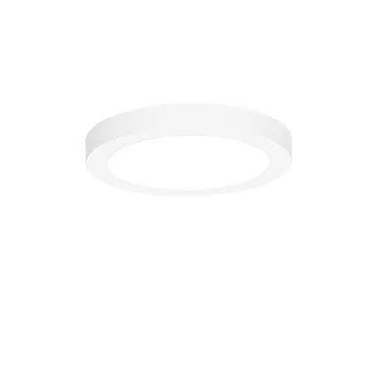 QAZQA Spot encastrable ou en saillie blanc 18 cm avec LED 3 niveaux dim to warm - Trans