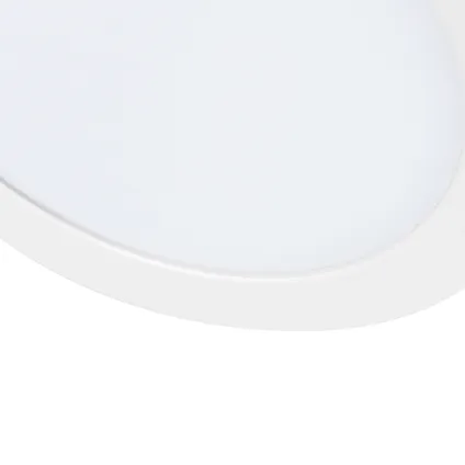 QAZQA Spot encastrable ou en saillie blanc 18 cm avec LED 3 niveaux dim to warm - Trans 3