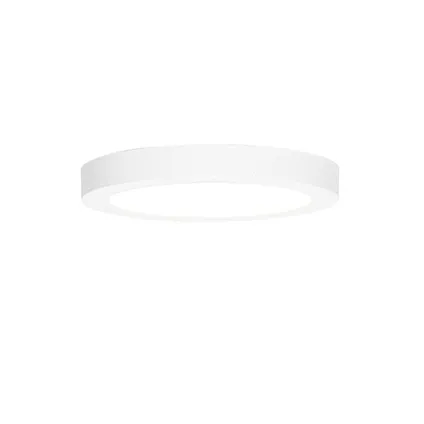 QAZQA Spot encastrable ou en saillie blanc 18 cm avec LED 3 niveaux dim to warm - Trans 5