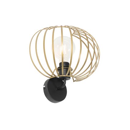 QAZQA Design wandlamp messing 30 cm - Johanna