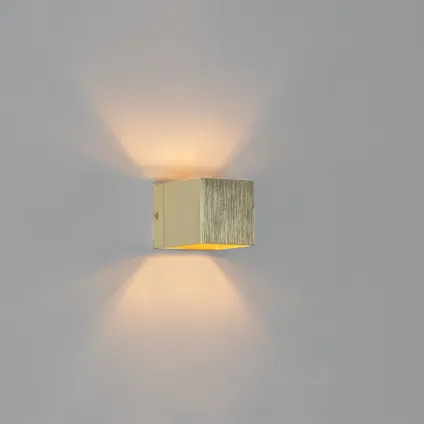 QAZQA Moderne wandlamp goud - Transfer 2