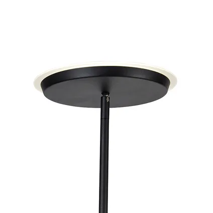 QAZQA Lampadaire moderne noir avec LED et variateur - Bumu 5