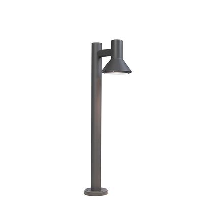 QAZQA Lampe d'extérieur sur pied moderne gris foncé 65cm - Humilis