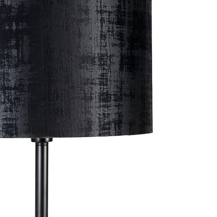 QAZQA Moderne vloerlamp zwart kap zwart 40 cm - Simplo 3