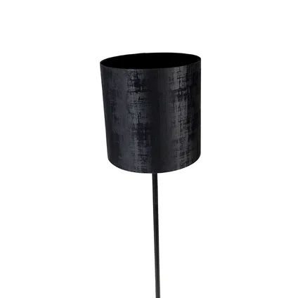 QAZQA Moderne vloerlamp zwart kap zwart 40 cm - Simplo 6
