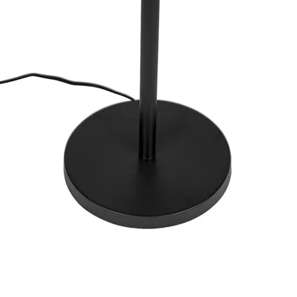 QAZQA Moderne vloerlamp zwart kap zwart 40 cm - Simplo 8