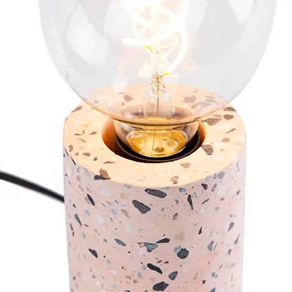 QAZQA Lampe de table design en granit rose - Baranda 6