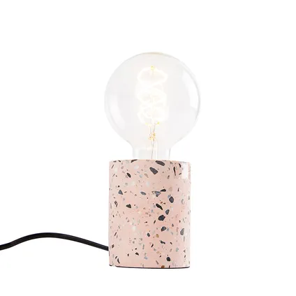 QAZQA Lampe de table design en granit rose - Baranda 7
