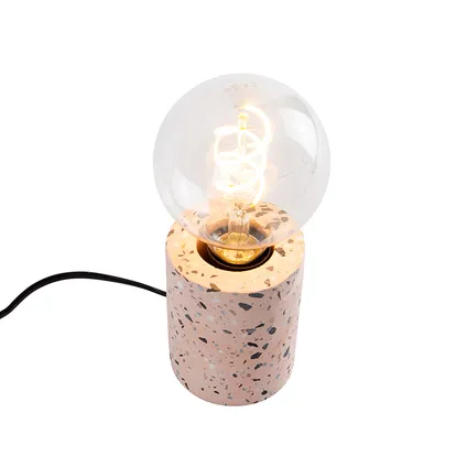 QAZQA Lampe de table design en granit rose - Baranda 8