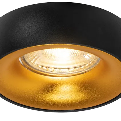 QAZQA Design noir sport intégré avec intérieur doré - Mooning 2