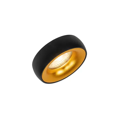 QAZQA Design inbouwsport zwart met gouden binnenkant - Mooning 5