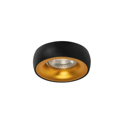 QAZQA Design inbouwsport zwart met gouden binnenkant - Mooning 9