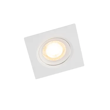 QAZQA Lot de 3 spots encastrables blanc avec LED dimmable en 3 étapes - Miu 3